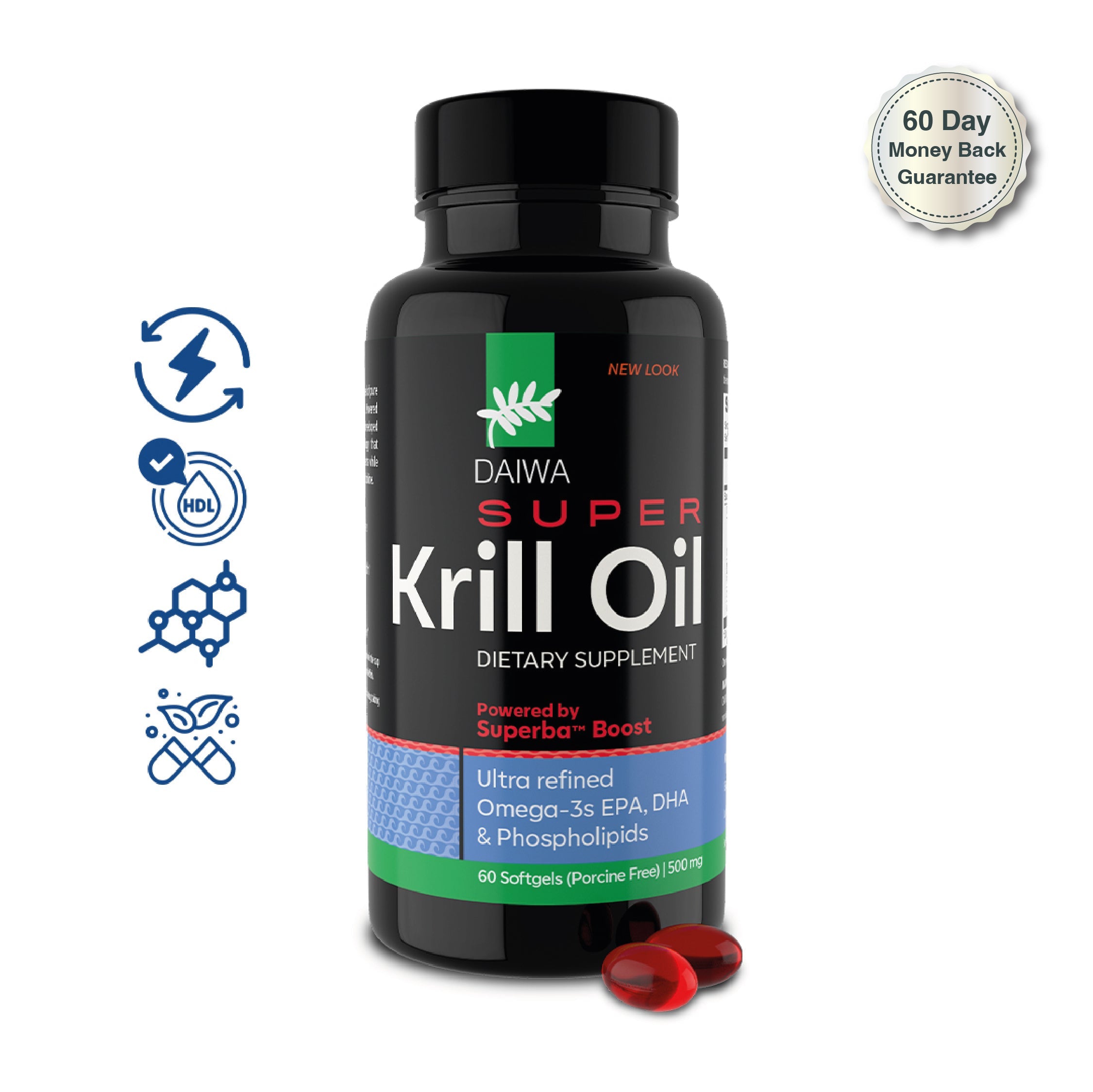 Daiwa Health Daiwa Super Krill Oil <br> The product expiration date is 10/2024 supplement